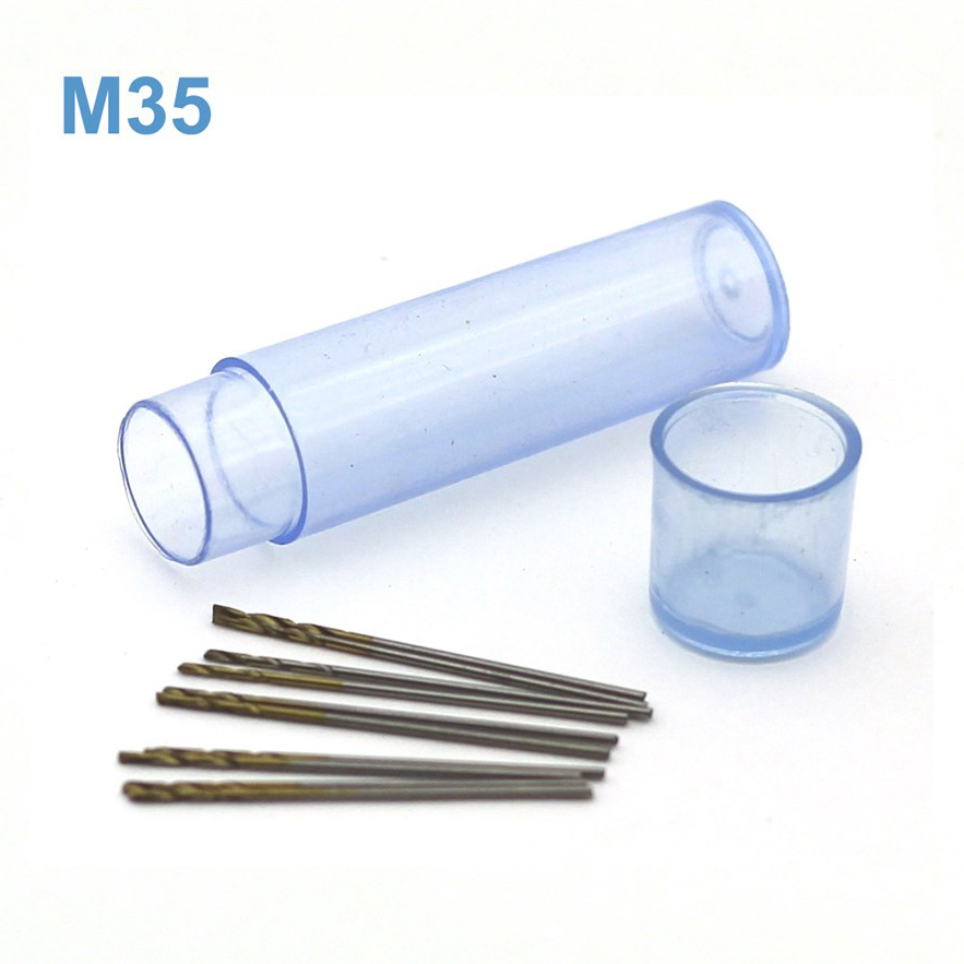 42662 JAS Mini drill HSS M35 titanium coated d 0.65 mm 10 pcs.