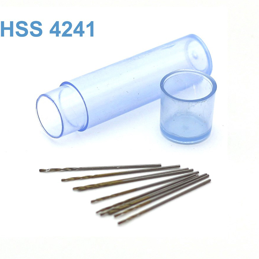 42258 JAS Mini drill HSS 4241 titanium coated d 0.45 mm 10 pcs.