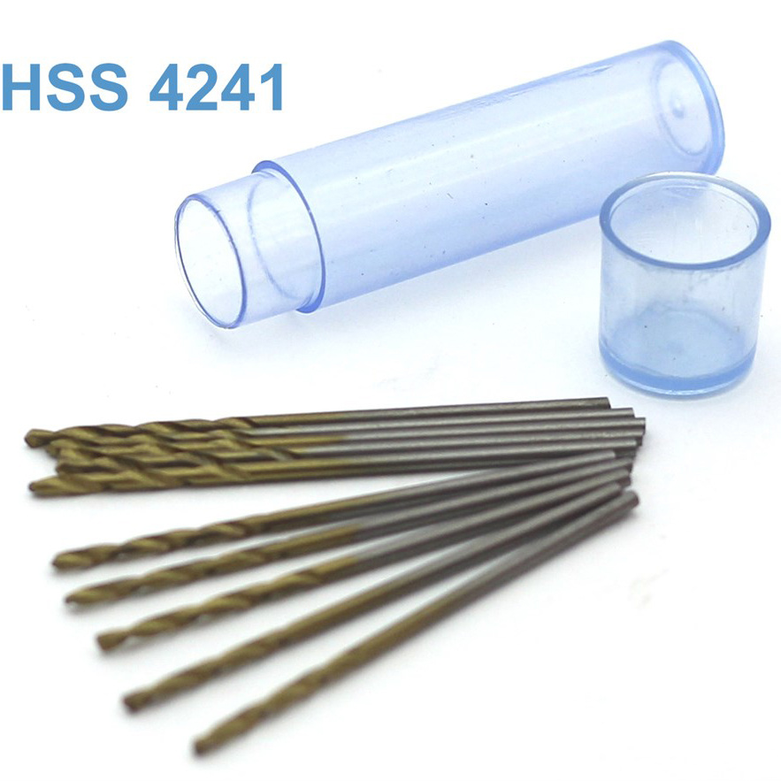 42571 JAS Mini drill HSS 6542 (M2) titanium coated d 1.2 mm 10 pcs.