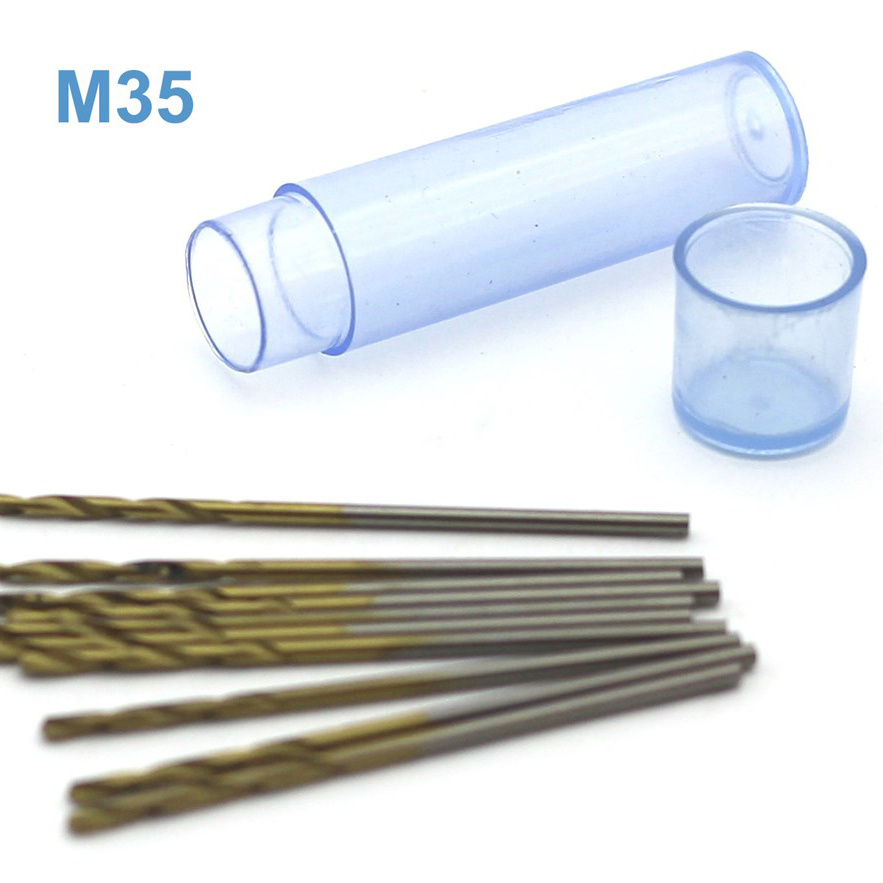 42672 JAS Mini drill HSS M35 titanium coated d 1.3 mm 10 pcs.