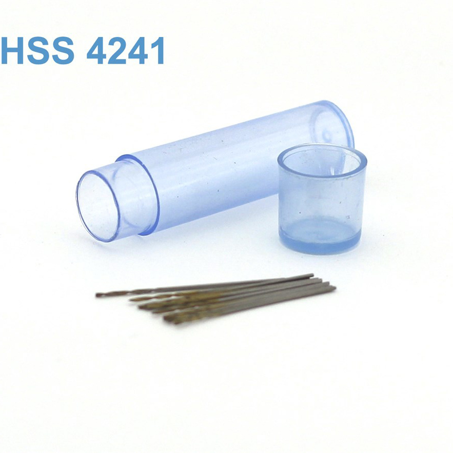 42256 JAS Mini drill HSS 4241 titanium coated d 0.35 mm 10 pcs.