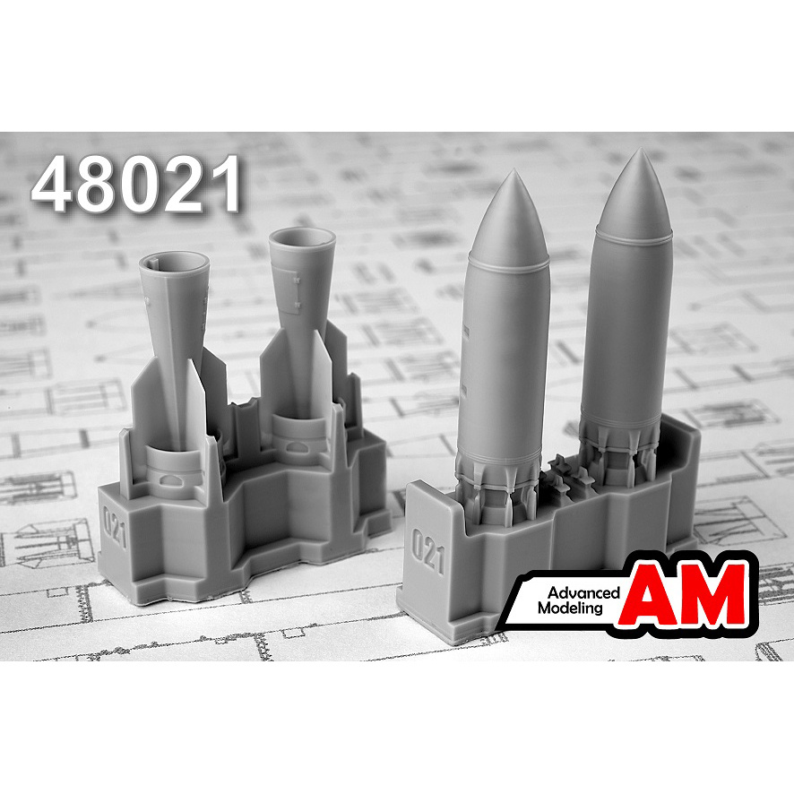 AMC48021 Advanced Modeling 1/48 concrete Bomb BETAB-500(two bombs included)