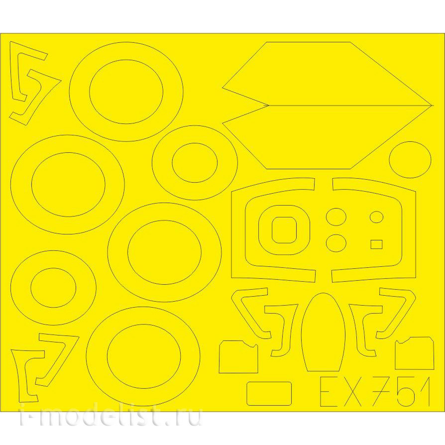 EX751 Eduard 1/48 Paint Mask for MiGG-21bis Weekend