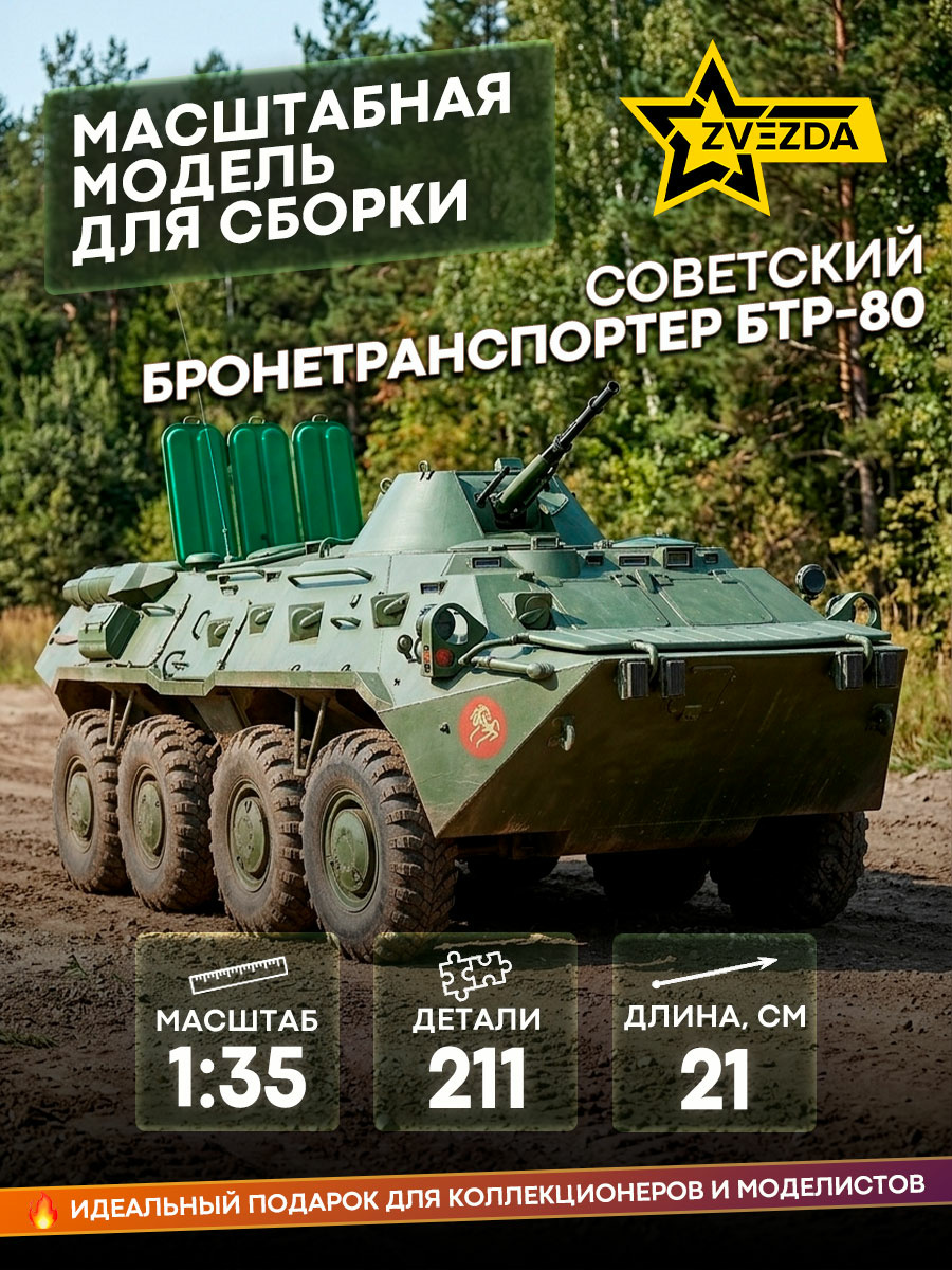 3558 Zvezda 1/35 Soviet BTR-80