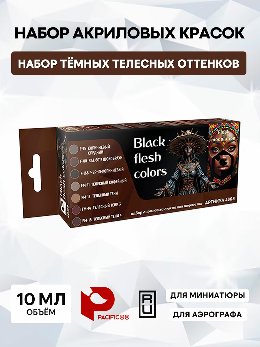 4808 Pacific88 paint Set body color Set (Black flesh colors)