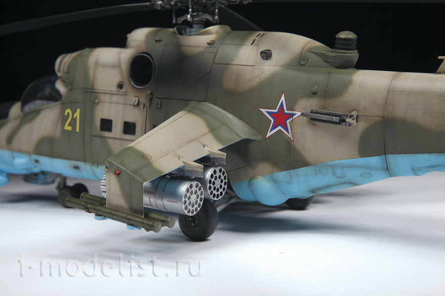Zvezda Mil Mi-24P  kit Eduard 1/48 FE1206 Colour Steel Etch Seatbelts 