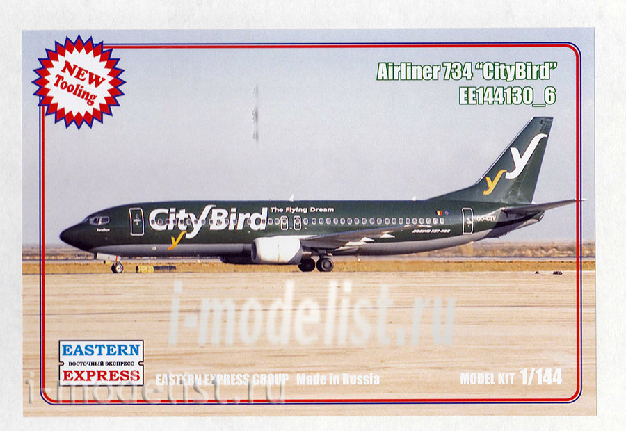 144130-6 Eastern Express 1/144 scales Airliner 737-400 CityBird