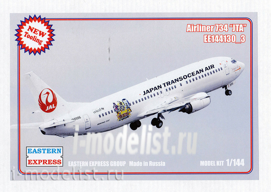 144130-3 Orient Express 1/144 Airliner 737-400 Japan Transocean Air