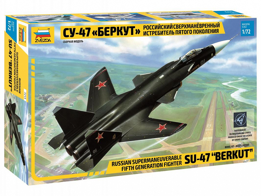 7215 Zvezda 1/72 Fighter of the fifth generation su-47 