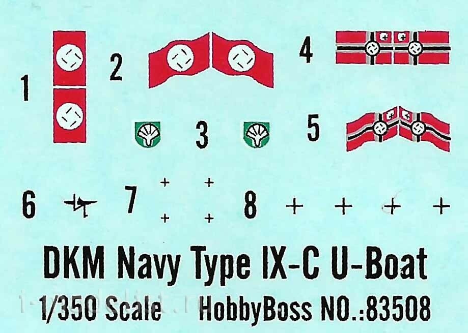Hobby Boss 83508 1/350 German U-Boot Type IX C