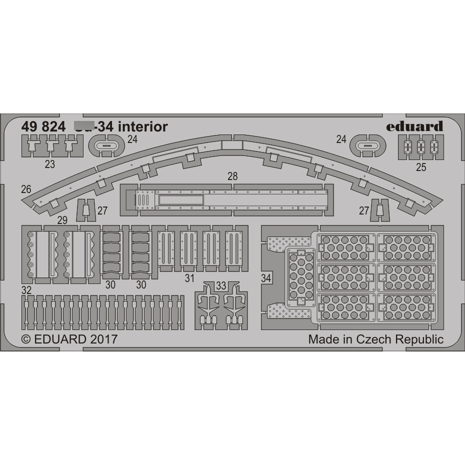 49824 Eduard 1/48 photo-etched С-34 interior