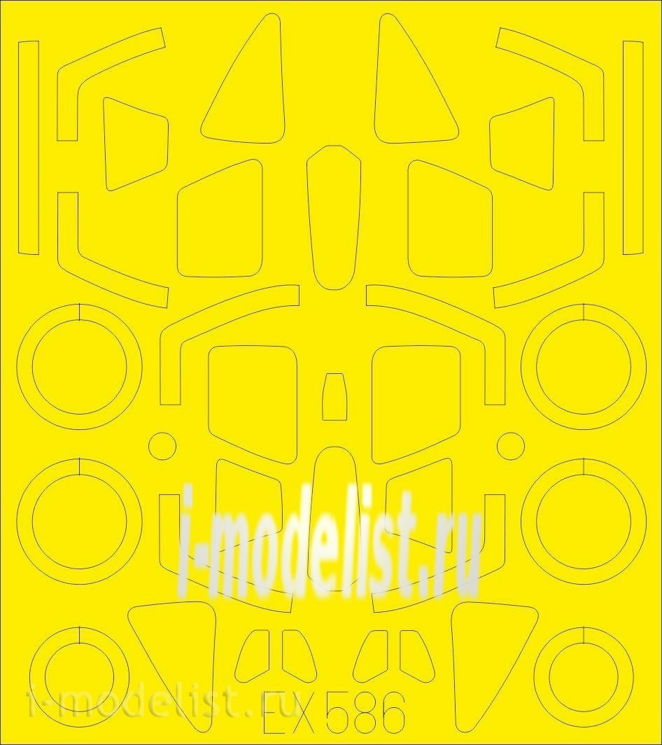 EX586 Eduard 1/48 Mask for С-17/22UM3K TFace