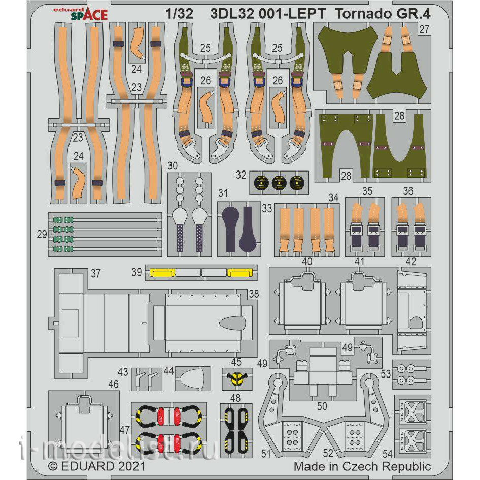 3DL32001 Eduard 1/32 3D Decal for Tornado GR. 4 SPACE