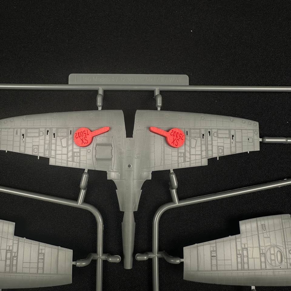 75002 SX-Art 1/72 Заглушки ниш для Spitfire Mk.I / Mk.II (IBG Models)