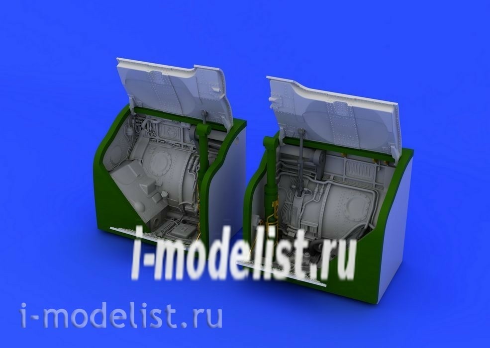 648105, Eduard 1/48 Kit of the MiG-23 M/MF main wheel bay