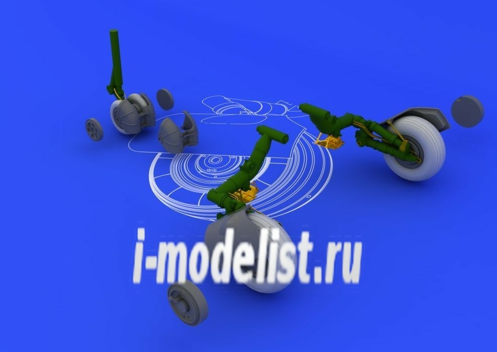 648089 Edward 1/48 add-on Kit MiG-23 M/MF wheels