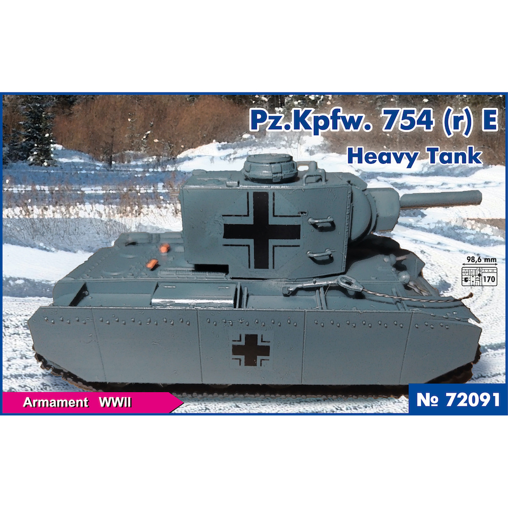 72091 PST 1/72 Тяжелый танк Pz.Kpfw.753(r ) E